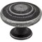 Elements 1-5/16" Diameter Distressed Antique Silver Round Arcadia Cabinet Knob 107ASM - alternate 1